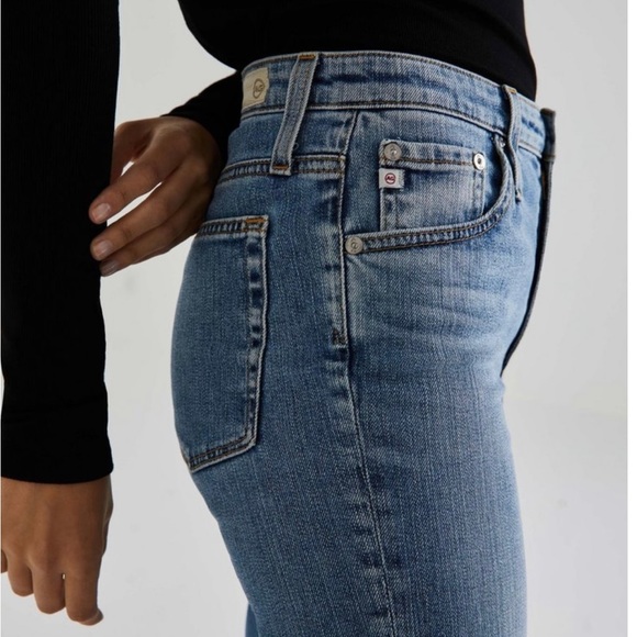 AG Isabelle High Rise Straight Crop. Raw Hem. Size 23 - Picture 2 of 13